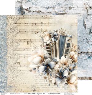 Комплект дизайнерска хартия - Melody Of My Soul - 6 листа