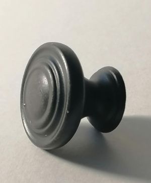 Дръжка - Черно лят цинк -  Ø 25 x 20 mm