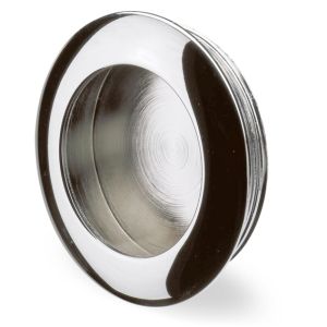 Дръжка - Сребриста вкопана за плъзгащи врати стомна - Ø 41/35mm