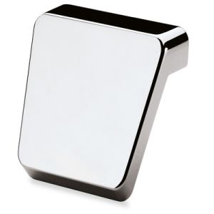 Дръжка - Сребристо сива цинкова сплав никелирана гланц - 52/48 х 55 х 15 мм