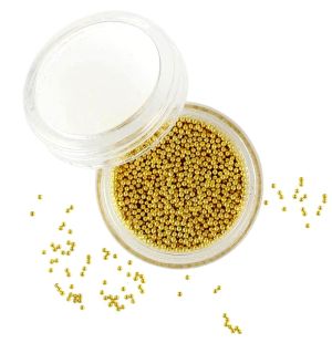 Мини перли - Caviar - Злтисто - 0,7мм - 20 гр.