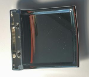 Дръжка - Сребристо сива цинкова сплав никелирана гланц  - 70 x 70  х 12 мм