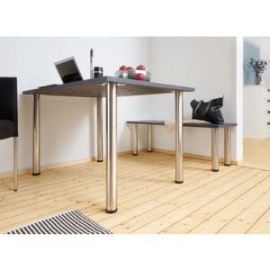 Крак за маса - Инокс Стомана - 700 - 730 x Ø 60 мм, 