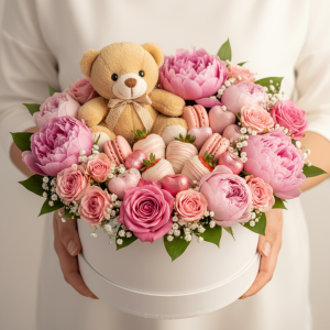 Комплект кутии за декорация Цилиндрична / кръгла - Бяло - 3 в 1