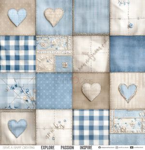 Комплект дизайнерска хартия - Baby Boy Universe - 6 листа