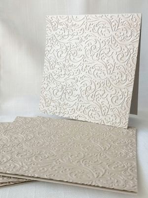 Перлени заготовки за картички с релеф - Majestic пясък - 5 бр.