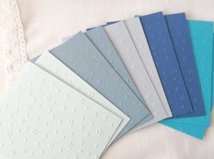 Релефни заготовки за картички  - Baby Boy Stars - 10 бр.