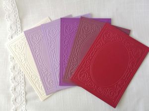 Релефни заготовки за картички - Purpure Frames - 6 бр.