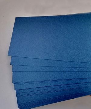 Комплект Перлен картон - Blue Steel - 8,90 х 30 см - 25 бр.