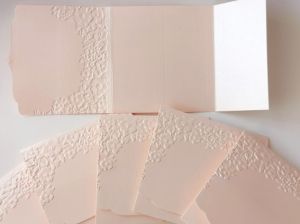 Перлени Релефни заготовки за картички - Coral - 1бр.