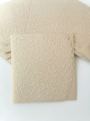 Перлени Релефни заготовки за картички - Champagne - 1 бр.