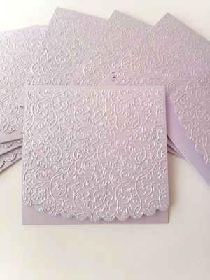 Перлени Релефни заготовки за картички - Lila - 1 бр.