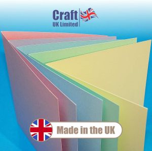 Комплект картички с пликове Пастелни цветове  - 15,00 x 15,00 cm - 40 бр 