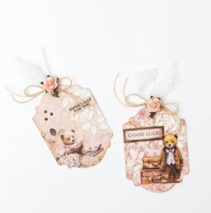 Дизайнерска хартия с елементи за декоации - Teddy's Tea Time - 15,00 x 21,00 см - 20 листа