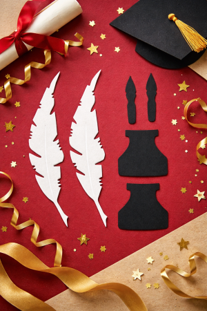 Перо с мастилница - 6 бр. елементи