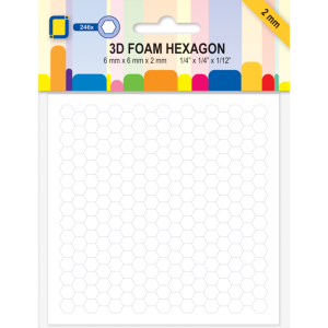 Двойнолепящи хексагони - 6 х 6 х 2 мм. - 246 бр.