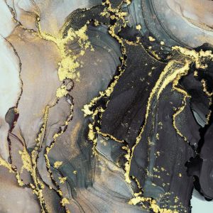 Комплект Перлена дизайнерскa хартия с металиков печат - Marble Imperial Topaz - 36 листа