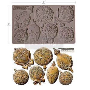 Силиконов молд - Shimmering Holiday Ornaments - 12,7 x 20,30 см