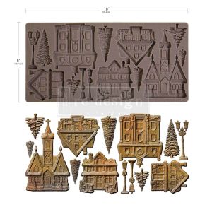 Силиконов молд - Christmas Village - 12,7 x 25,40 см