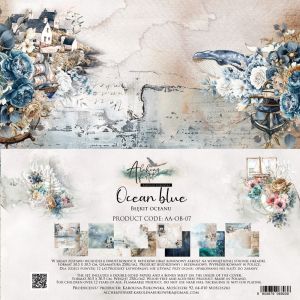Комплект дизайнерска хартия - Ocean Blue - 6 листа