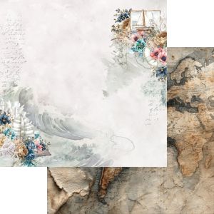Комплект дизайнерска хартия - Ocean Blue - 6 листа