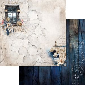 Комплект дизайнерска хартия - Ocean Blue - 24 листа