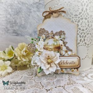 Дизайнерскa хартия - White Roses – Elements 5 - 1 лист