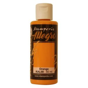 Акрилна боя Stamperia Allegro - Orange - 60 мл.