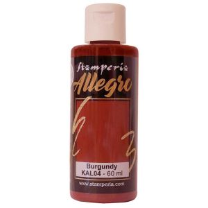 Акрилна боя Stamperia Allegro - Burgundy - 60 мл.