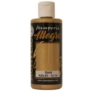 Акрилна боя Металик Stamperia Allegro - Gold - 60 мл.
