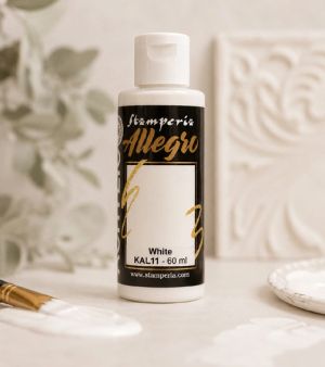 Акрилна боя Stamperia Allegro - White - 60 мл.