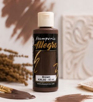 Акрилна боя Stamperia Allegro - Brown - 60 мл.