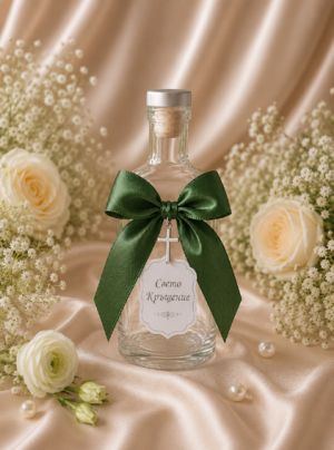 Стъклена бутилка с тапа - 6,50 х 16,00 см 