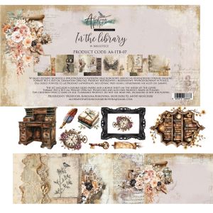 Комплект дизайнерска хартия - In the Library - 12 листа