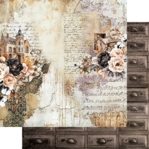 Комплект дизайнерска хартия - In the Library - 12 листа