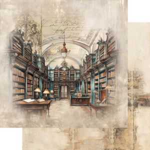 Комплект дизайнерска хартия - In the Library -24 листа