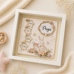Бяла 3D дълбока Рамка - 20,00 х 20,00 х 3,00 см
