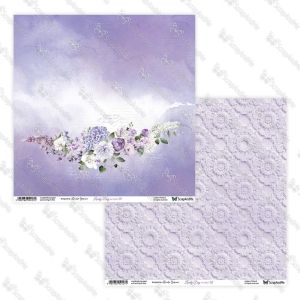 Дизайнерскa хартия - Lovely Day In Violet - 5 листа