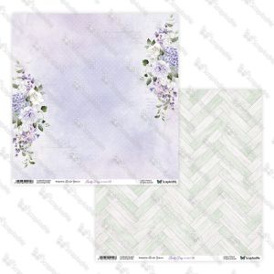 Дизайнерскa хартия - Lovely Day In Violet - 5 листа