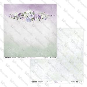 Дизайнерскa хартия - Lovely Day In Violet - 5 листа