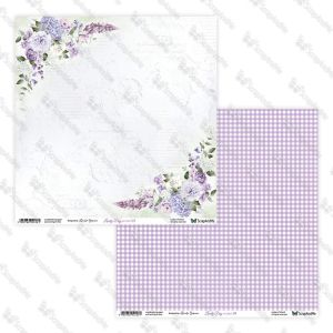 Дизайнерскa хартия - Lovely Day In Violet - 5 листа