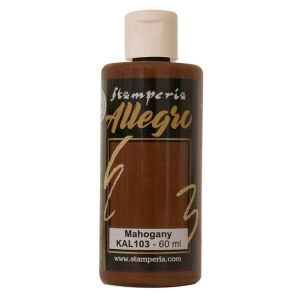 Акрилна боя Stamperia Allegro - Mahogany - 60 мл.