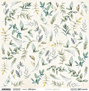 Дизайнерска хартия - Leaves 12 - 1 лист