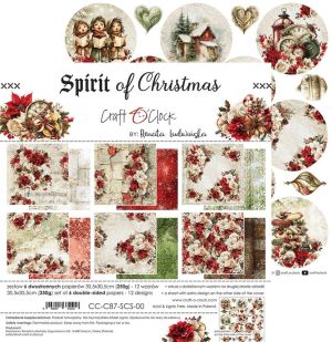 Комплект дизайнерска хартия 30,50х30,50 см- Spirit Of Christmas - 6 листа