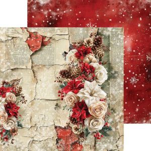 Комплект дизайнерска хартия 20,30х20,30 см - Spirit Of Christmas - 24 листа