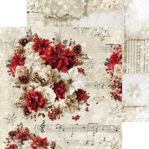 Комплект дизайнерска хартия 20,30х20,30 см - Spirit Of Christmas - 24 листа