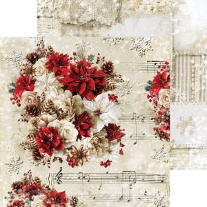 Комплект дизайнерска хартия 15,20х15,20 см- Spirit Of Christmas - 24 листа