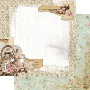 Комплект дизайнерска хартия - In Lace 20,30 x 20,30 см - 12 двустранни листа