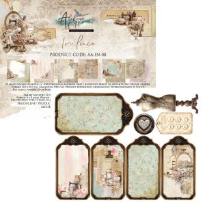 Комплект дизайнерска хартия - In Lace 20,30 x 20,30 см - 12 двустранни листа