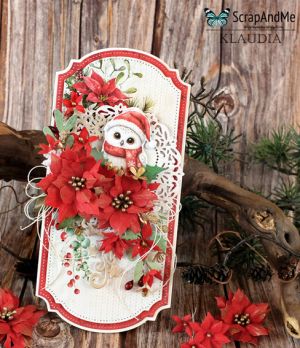 Комплект дизайнерска хартия с елементи за изрязване - Christmas Cheer 30,50 х 30,50 см - 6 листа